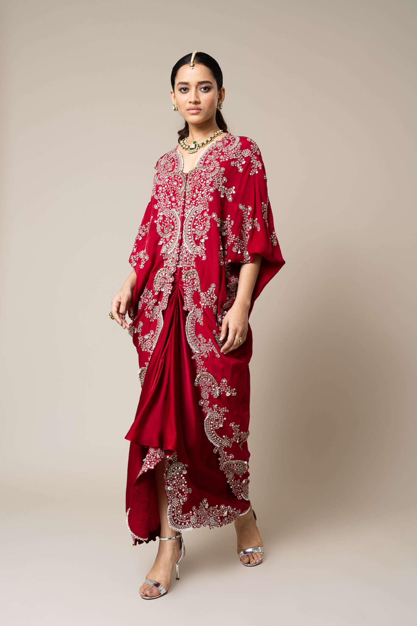 Nupur Kanoi Long Kite And Skirt Set indian designer wear online shopping melange singapore