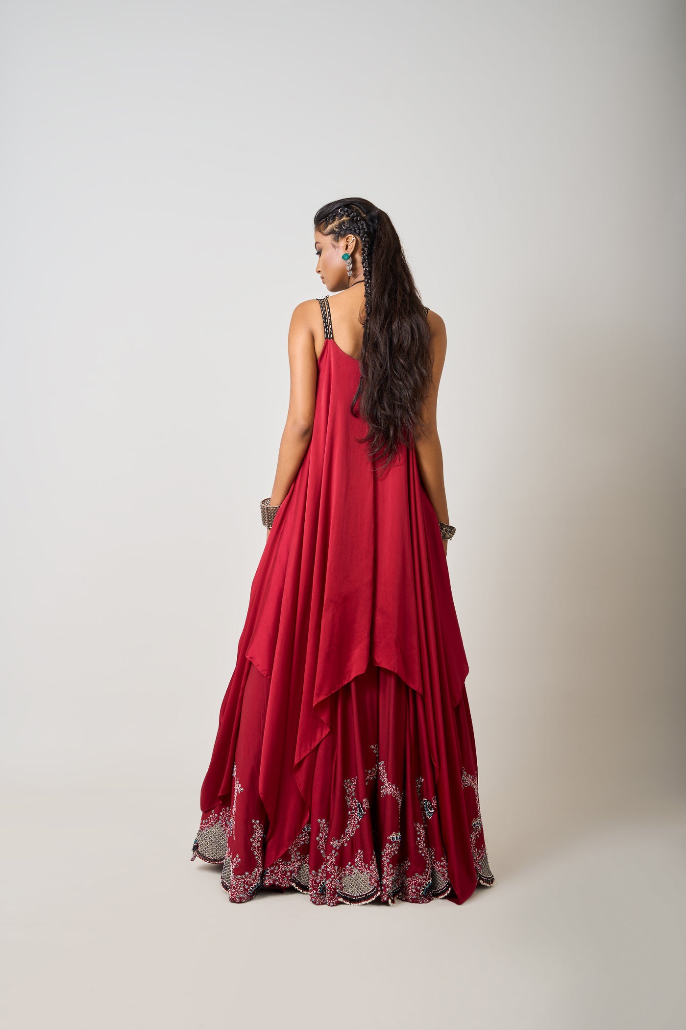 Nupur Kanoi Singlet And Lehenga Set indian designer wear online shopping melange singapore
