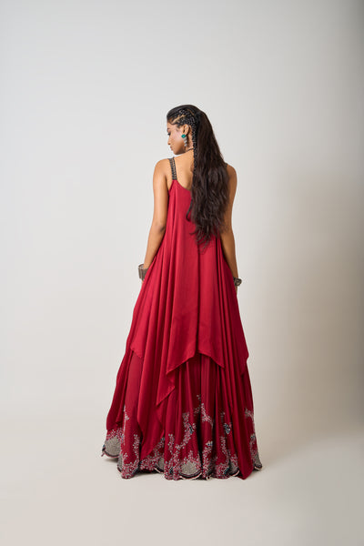 Nupur Kanoi Singlet And Lehenga Set indian designer wear online shopping melange singapore
