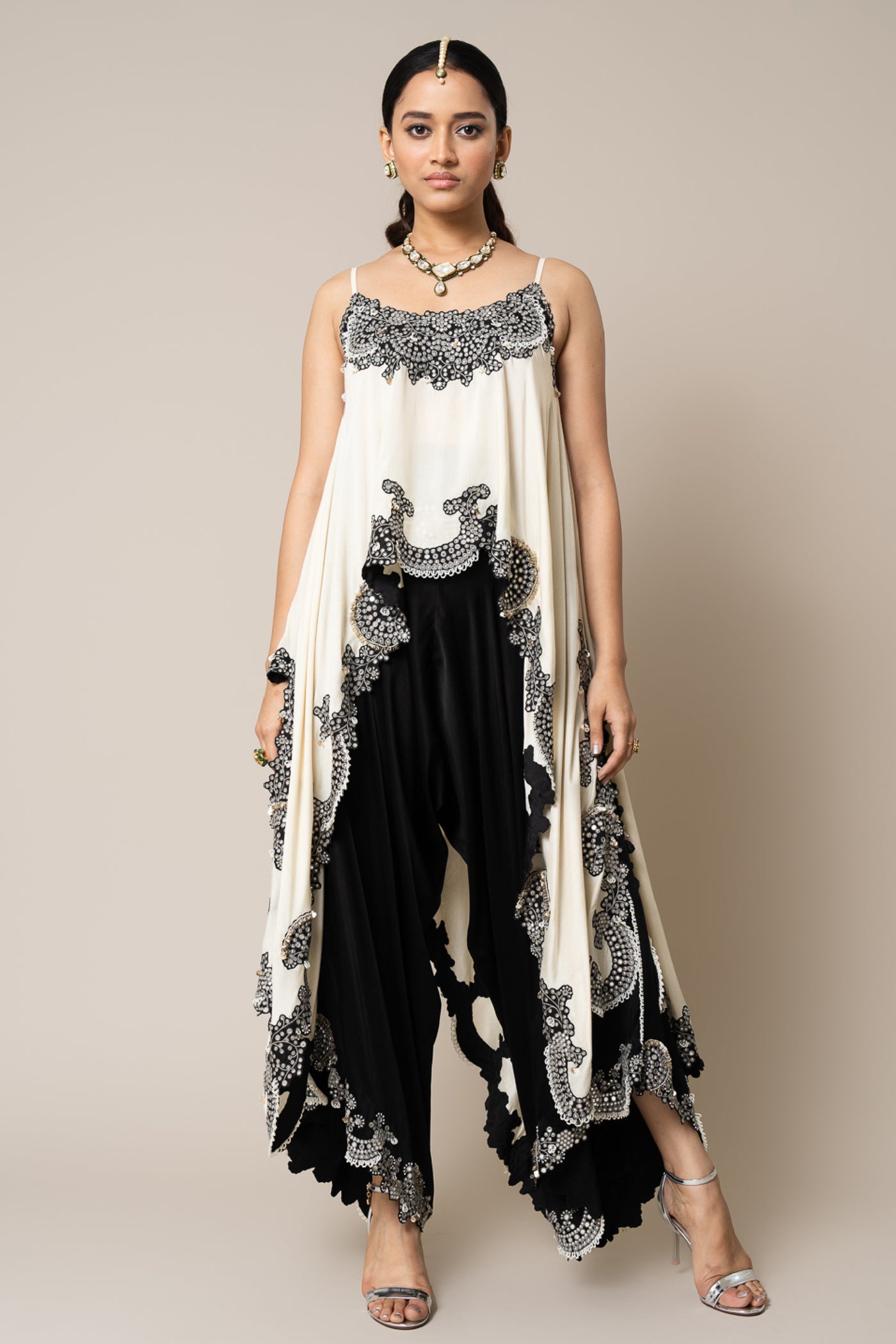 Nupur Kanoi Top And Pants Set indian designer wear online shopping melange singapore