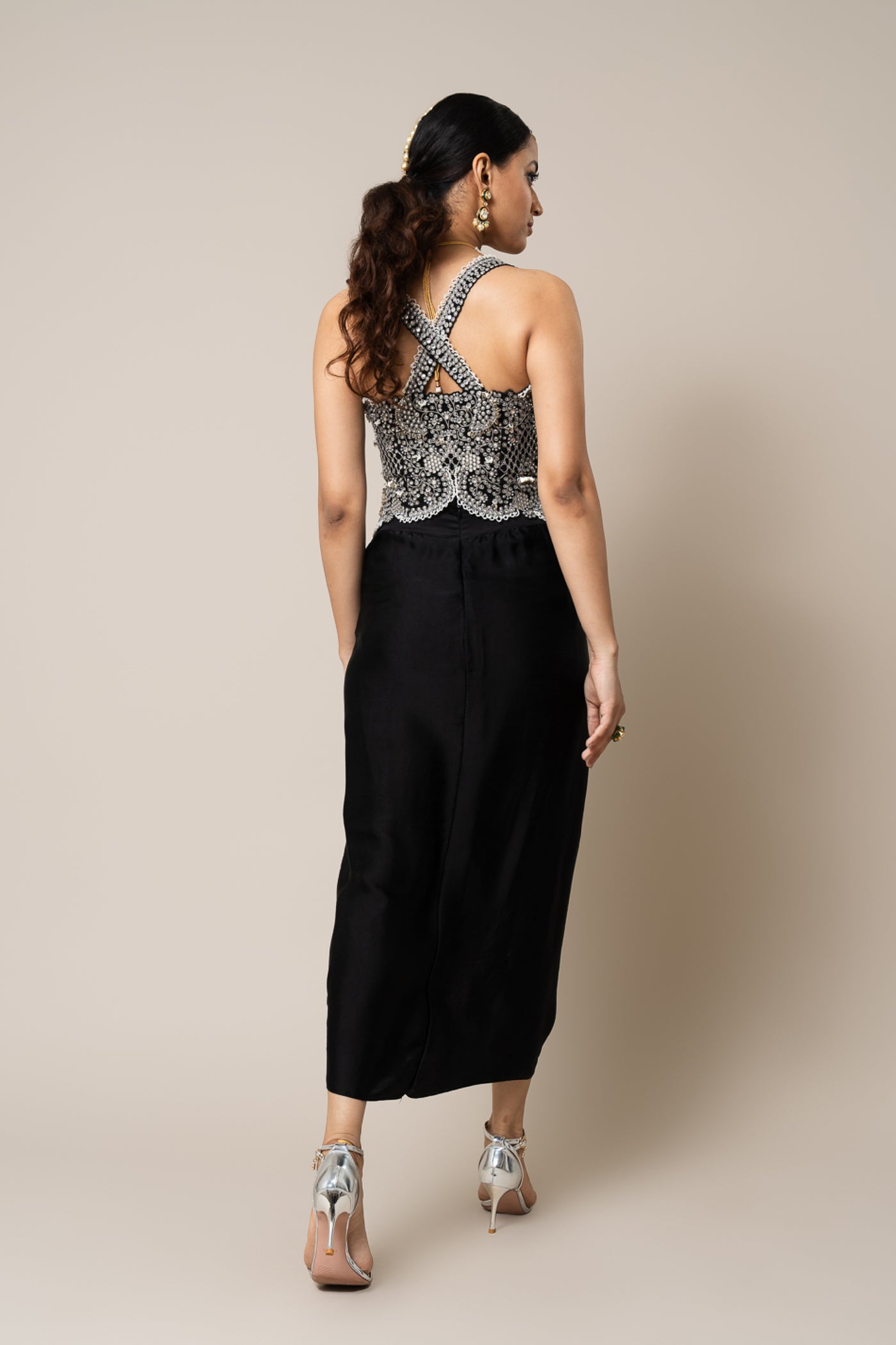 Nupur Kanoi Top And Skirt Set indian designer wear online shopping melange singapore