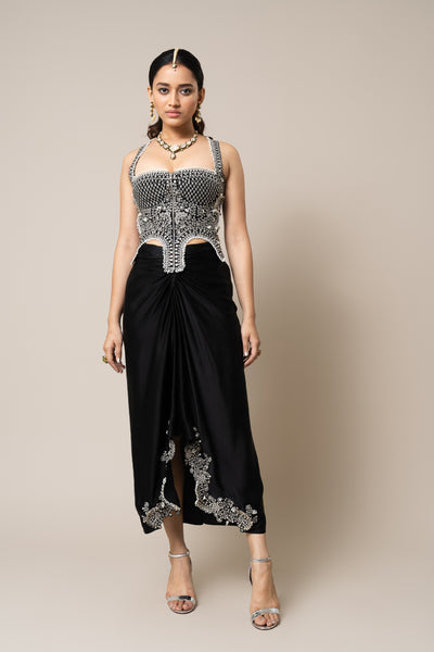 Nupur Kanoi Top And Skirt Set indian designer wear online shopping melange singapore