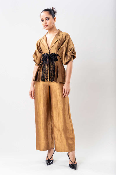 Nupur Kanoi Top Pants Set indian designer wear online shopping melange singapore 
