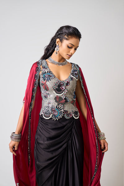 Nupur Kanoi Waist-Coat Set indian designer wear online shopping melange singapore