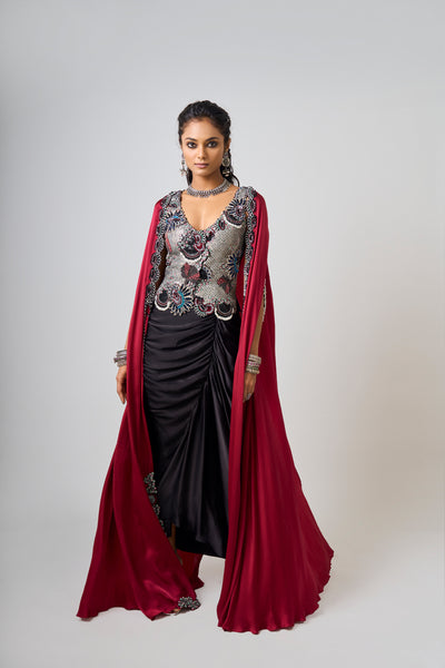 Nupur Kanoi Waist-Coat Set indian designer wear online shopping melange singapore