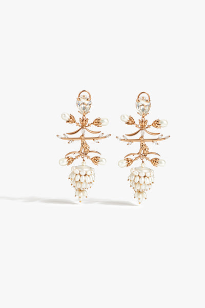 Outhous Crown of Pearls Earrings indian designer wear online shopping melange singapore 