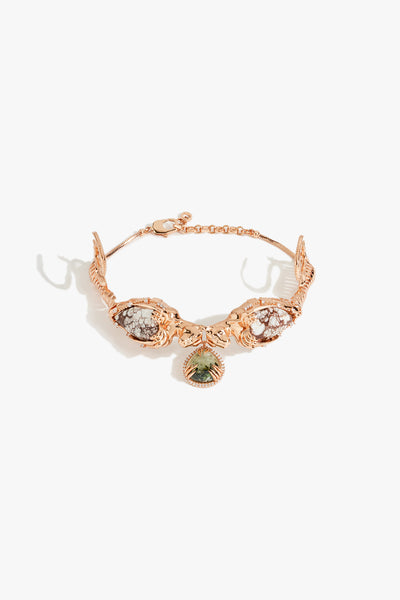 Outhous Leopard Temptress Choker in Wild-horse Jasper indian designer wear online shopping melange singapore