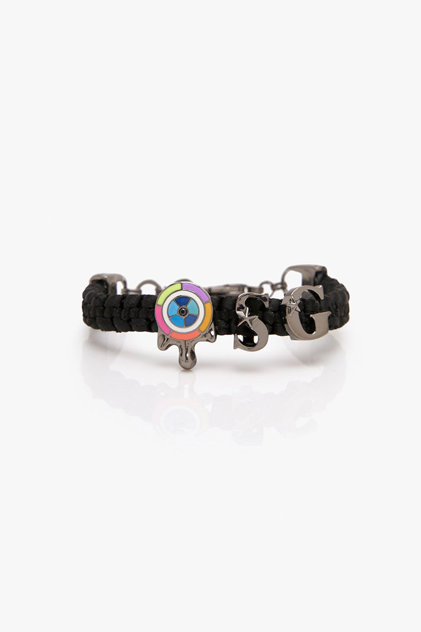 Outhouse Love Links Bracelet In Black Gunmetal Finish jewellery indian designer wear online shopping melange singapore