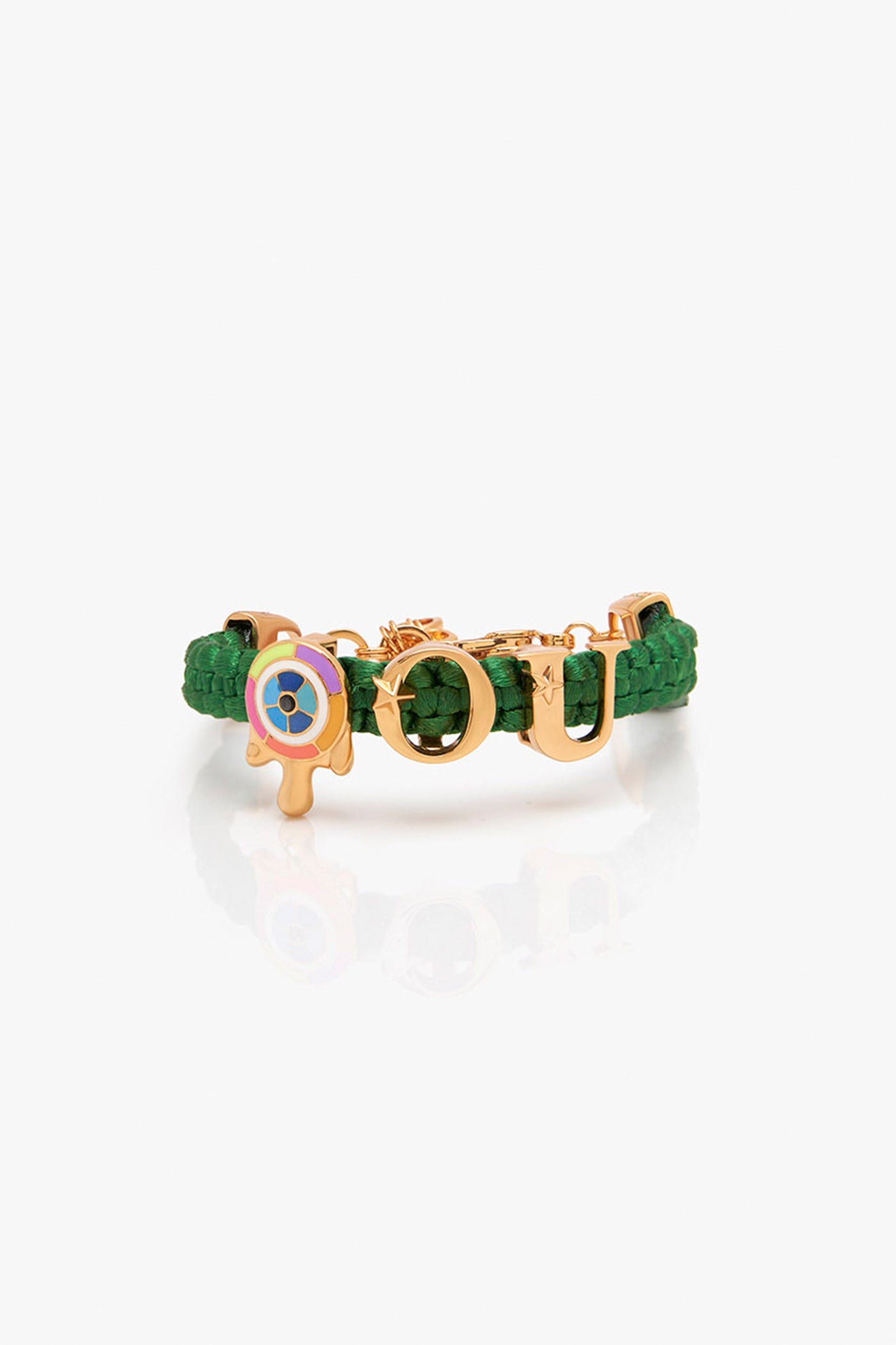 Outhouse Love Links Bracelet In Green jewellery indian designer wear online shopping melange singapore