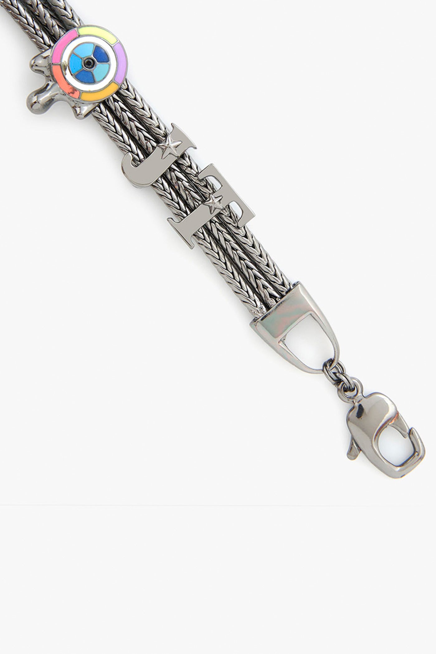 Outhouse Love Links Bracelet In Gunmetal jewellery indian designer wear online shopping melange singapore