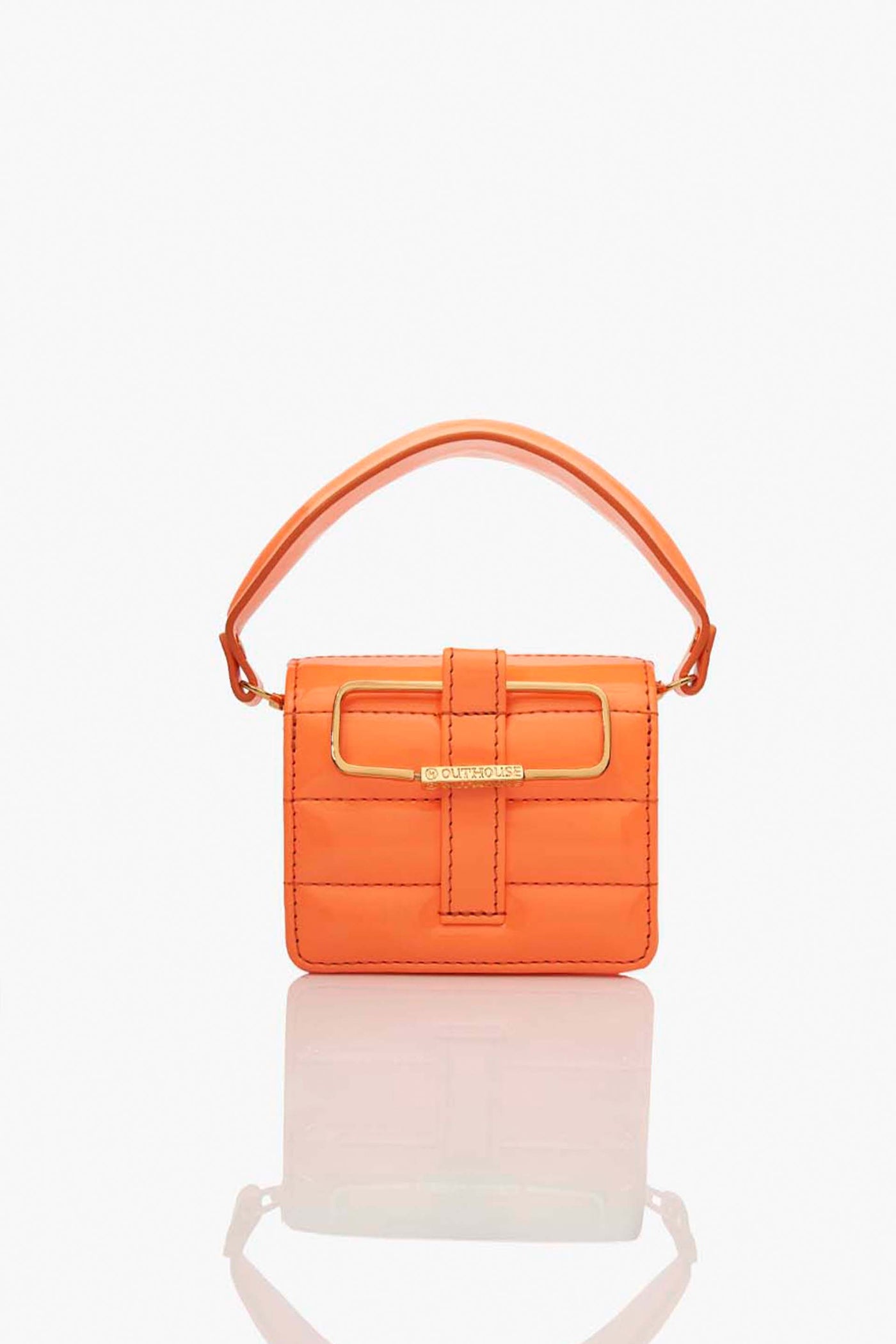 Outhouse Oh V Furbie In Vivid Orange accessories online shopping melange singapore indian designer wear
