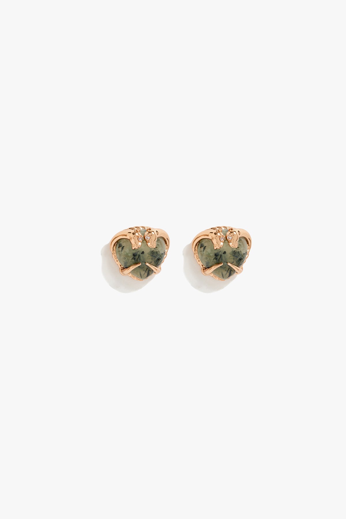 Outhous Scared Union Studs in Prehnite indian designer wear online shopping melange singapore 