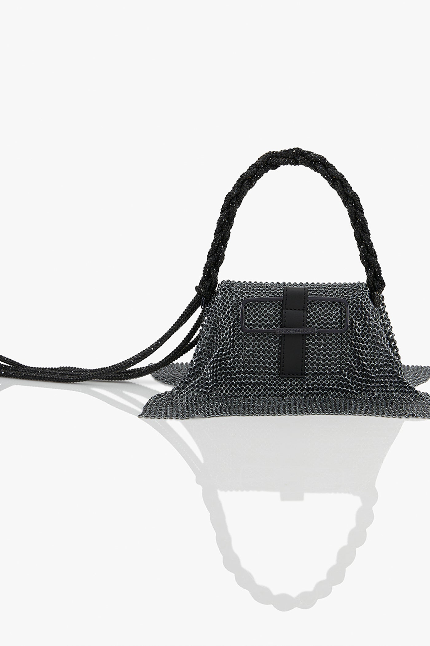 Outhouse Storm Grey Crystal Furbie indian designer wear online shopping melange singapore