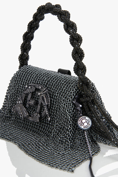 Outhouse Storm Grey Crystal Furbie indian designer wear online shopping melange singapore