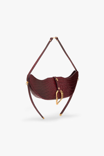 Outhouse The Boss Swing in Crimson Croc indian designer wear online shopping melange singapore 