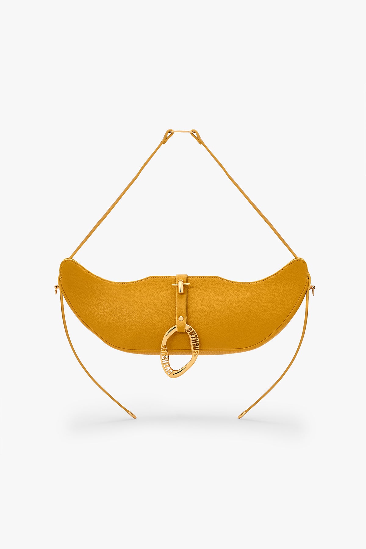 Outhouse The Boss Swing in Ochre Yellow indian designer wear online shopping melange singapore 