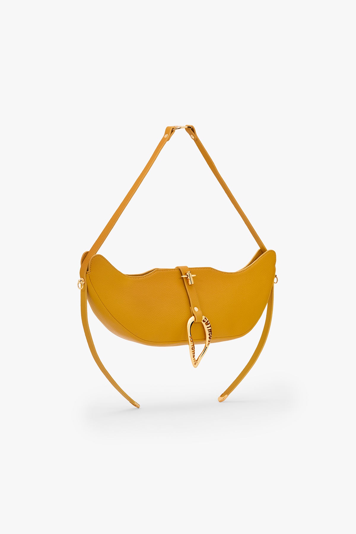 Outhouse The Boss Swing in Ochre Yellow indian designer wear online shopping melange singapore 