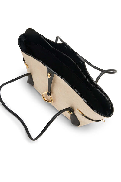 Outhouse The Boss Tote in Canvas Jute indian designer wear online shopping melange singapore 