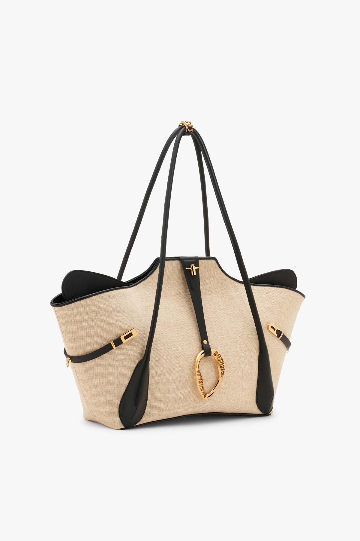 Outhouse The Boss Tote in Canvas Jute indian designer wear online shopping melange singapore 
