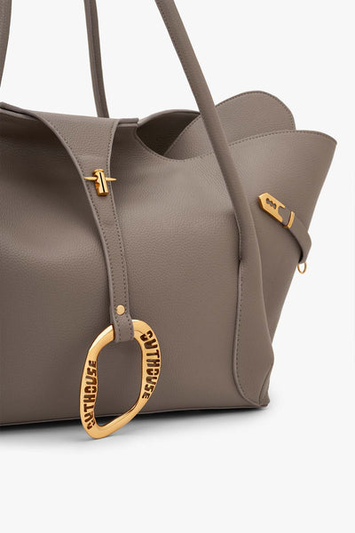 Outhouse The Boss Tote in Greige Taupe indian designer wear online shopping melange singapore 