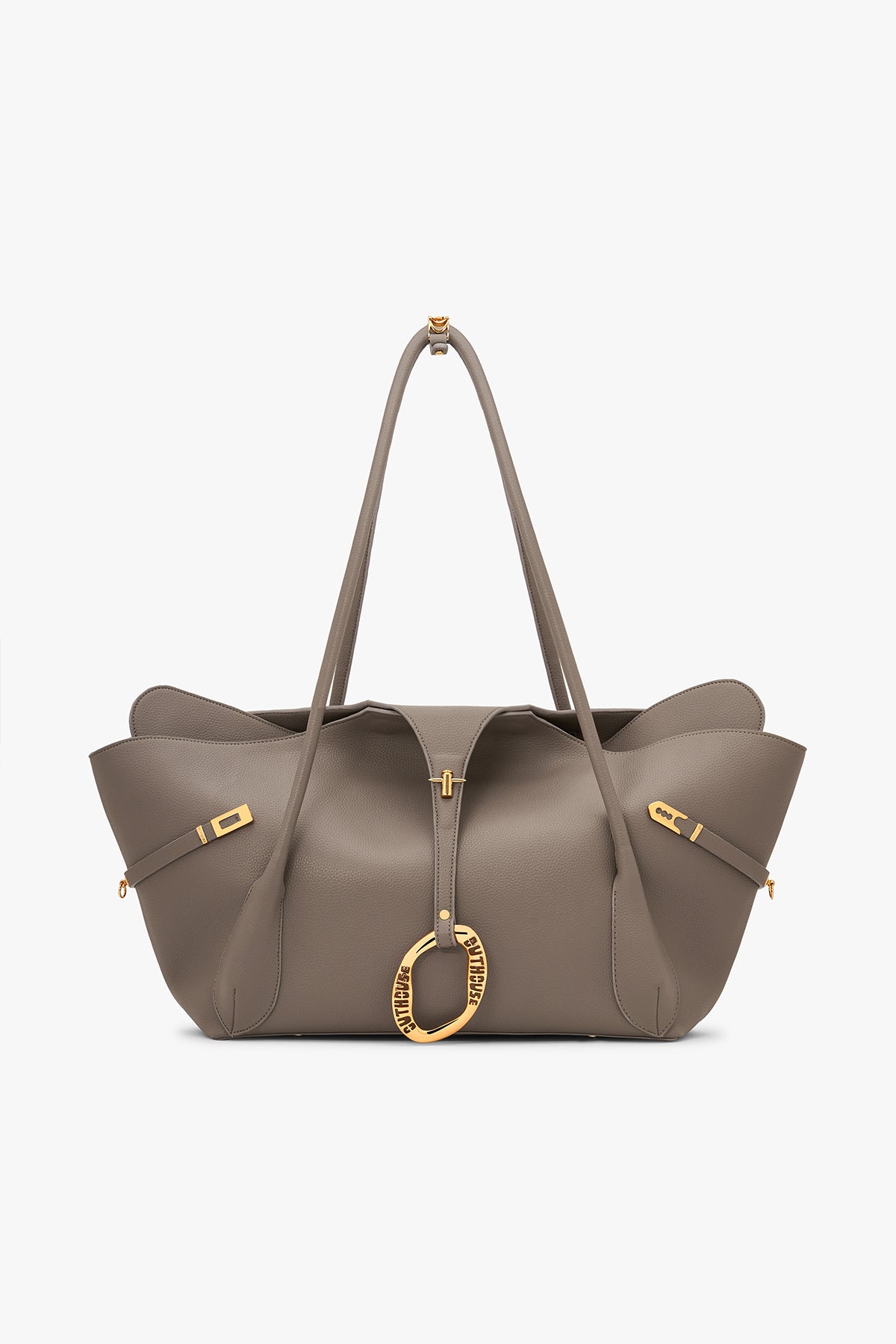 Outhouse The Boss Tote in Greige Taupe indian designer wear online shopping melange singapore 