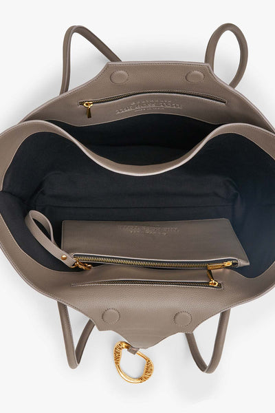 Outhouse The Boss Tote in Greige Taupe indian designer wear online shopping melange singapore 