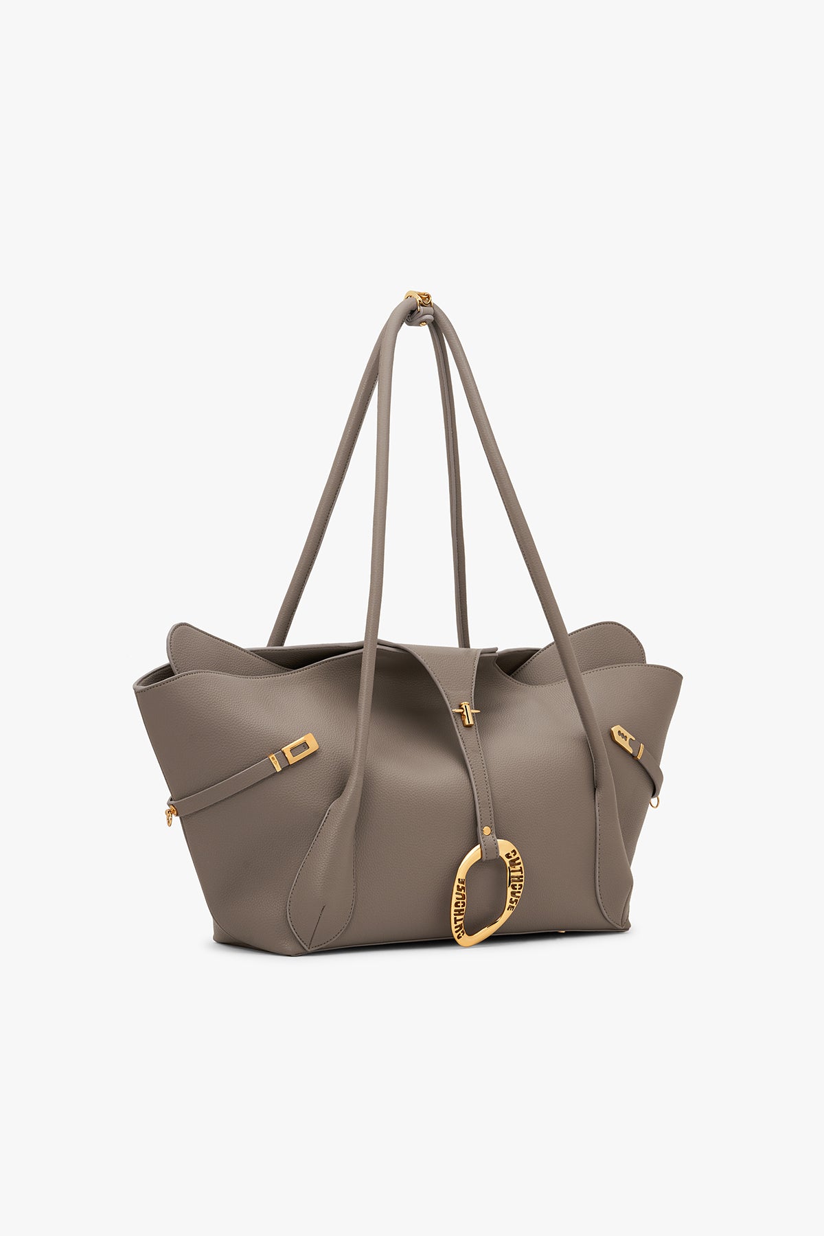 Outhouse The Boss Tote in Greige Taupe indian designer wear online shopping melange singapore 