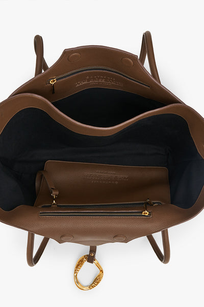 Outhouse The Boss Tote in Mocha Brown indian designer wear online shopping melange singapore 