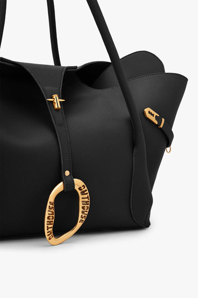 Outhouse The Boss Tote in Raven Black indian designer wear online shopping melange singapore 
