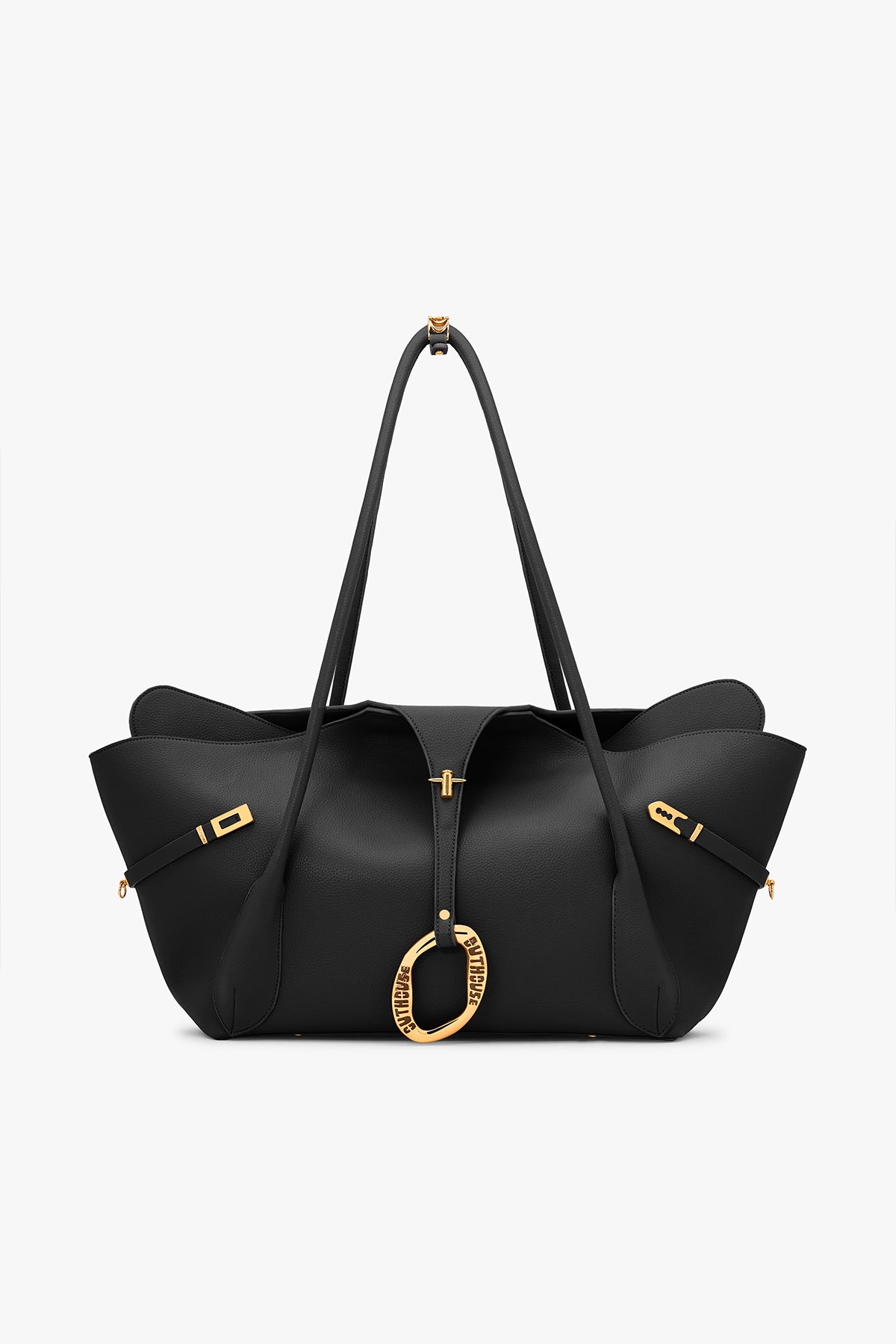 Outhouse The Boss Tote in Raven Black indian designer wear online shopping melange singapore 