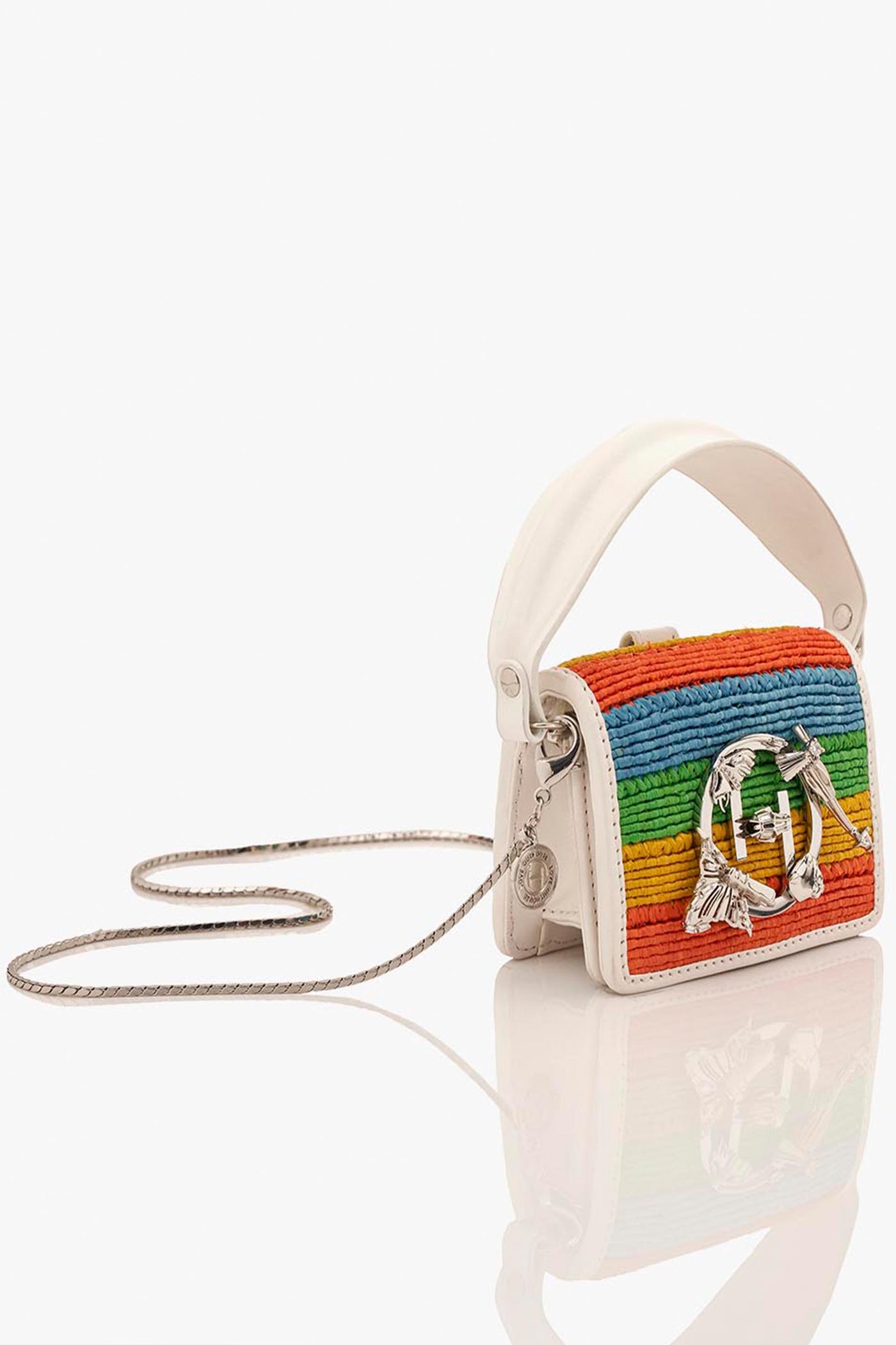 Outhouse  The Holiday Raffia Furbie accessories online shopping melange singapore indian designer wear