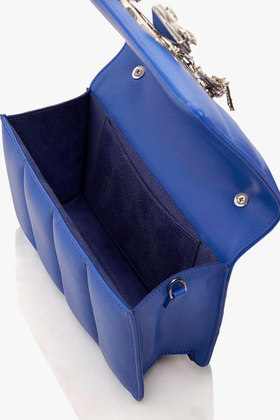 Outhouse The Midi Disco In Electric Blue accessories online shopping melange singapore indian designer wear