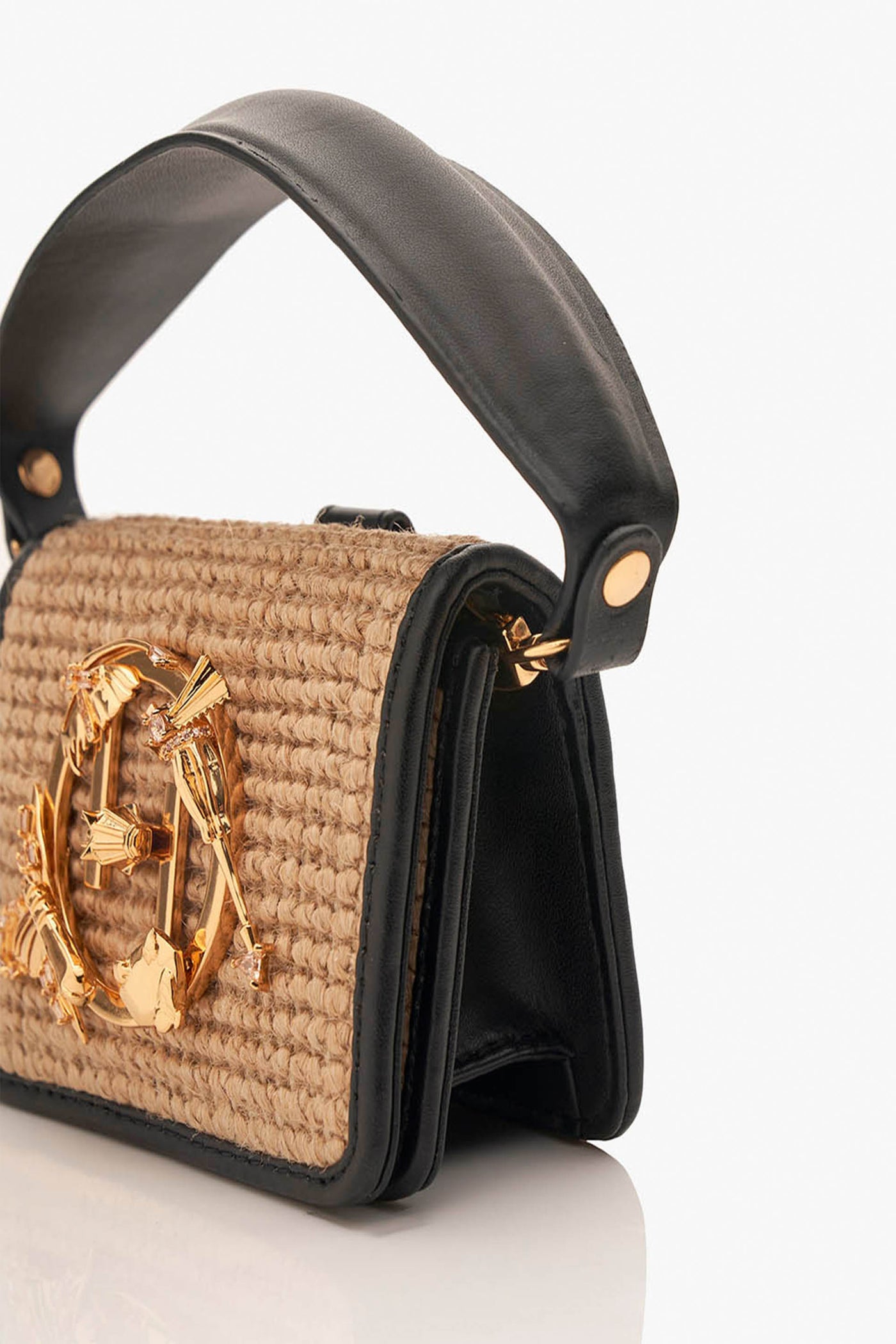 Outhouse The Oh V Furbie In Jute accessories online shopping melange singapore indian designer wear