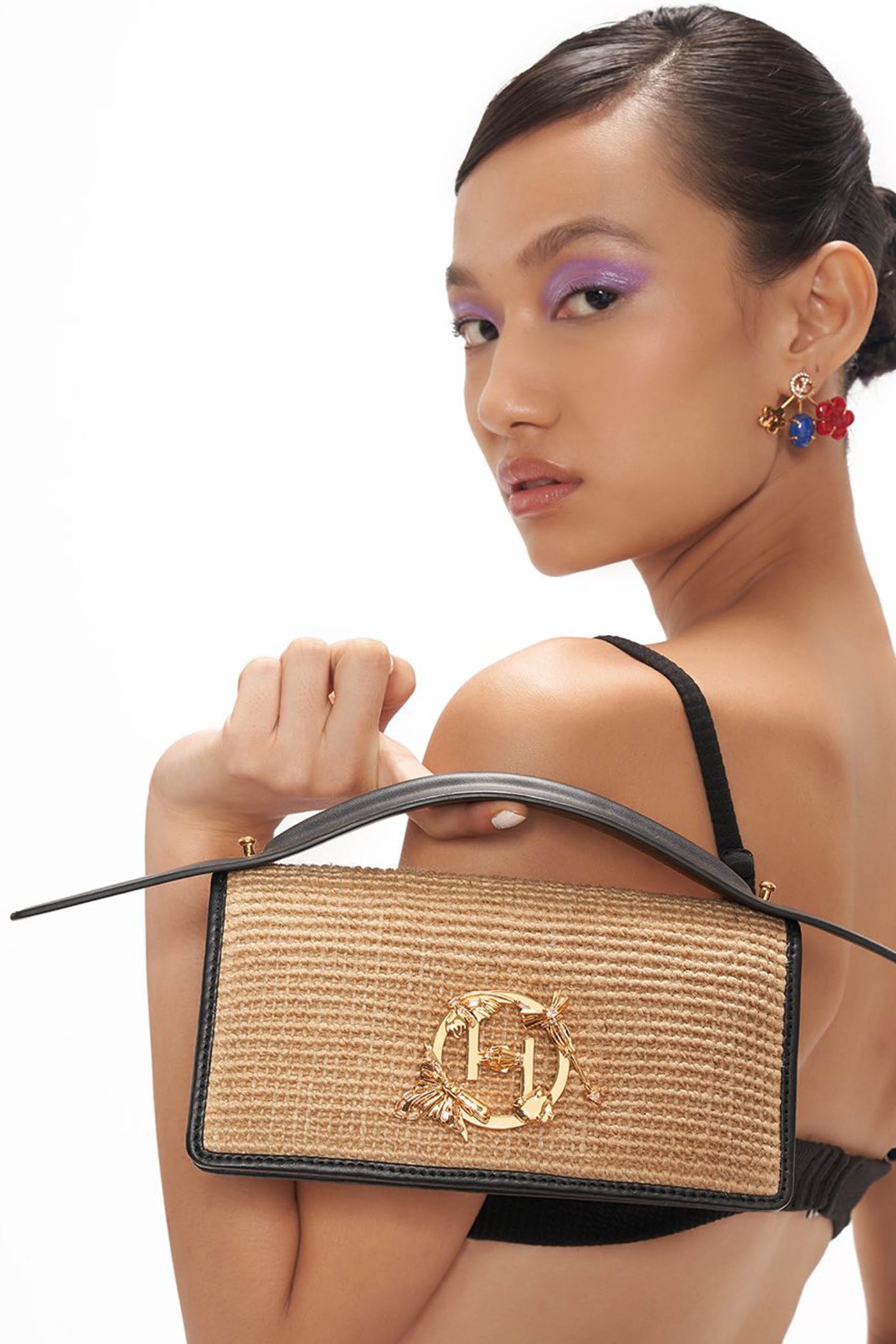 Outhouse The Oh V Paparazzi In Jute accessories online shopping melange singapore indian designer wear