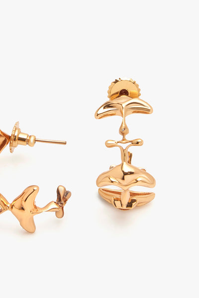 Outhouse The Shroom Hoop Earrings indian designer wear online shopping melange singapore