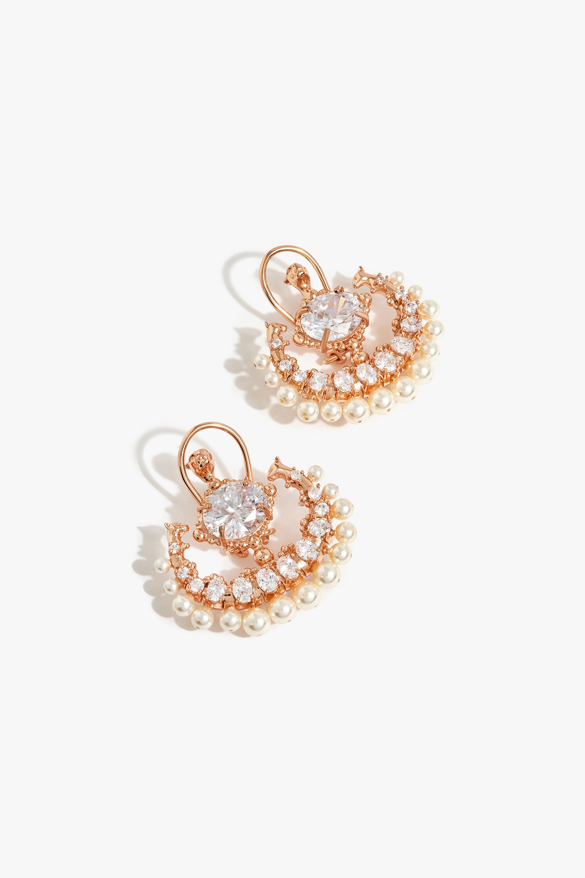 Outhous Trinity of Leopard Majestic Pearl Studs indian designer wear online shopping melange singapore 