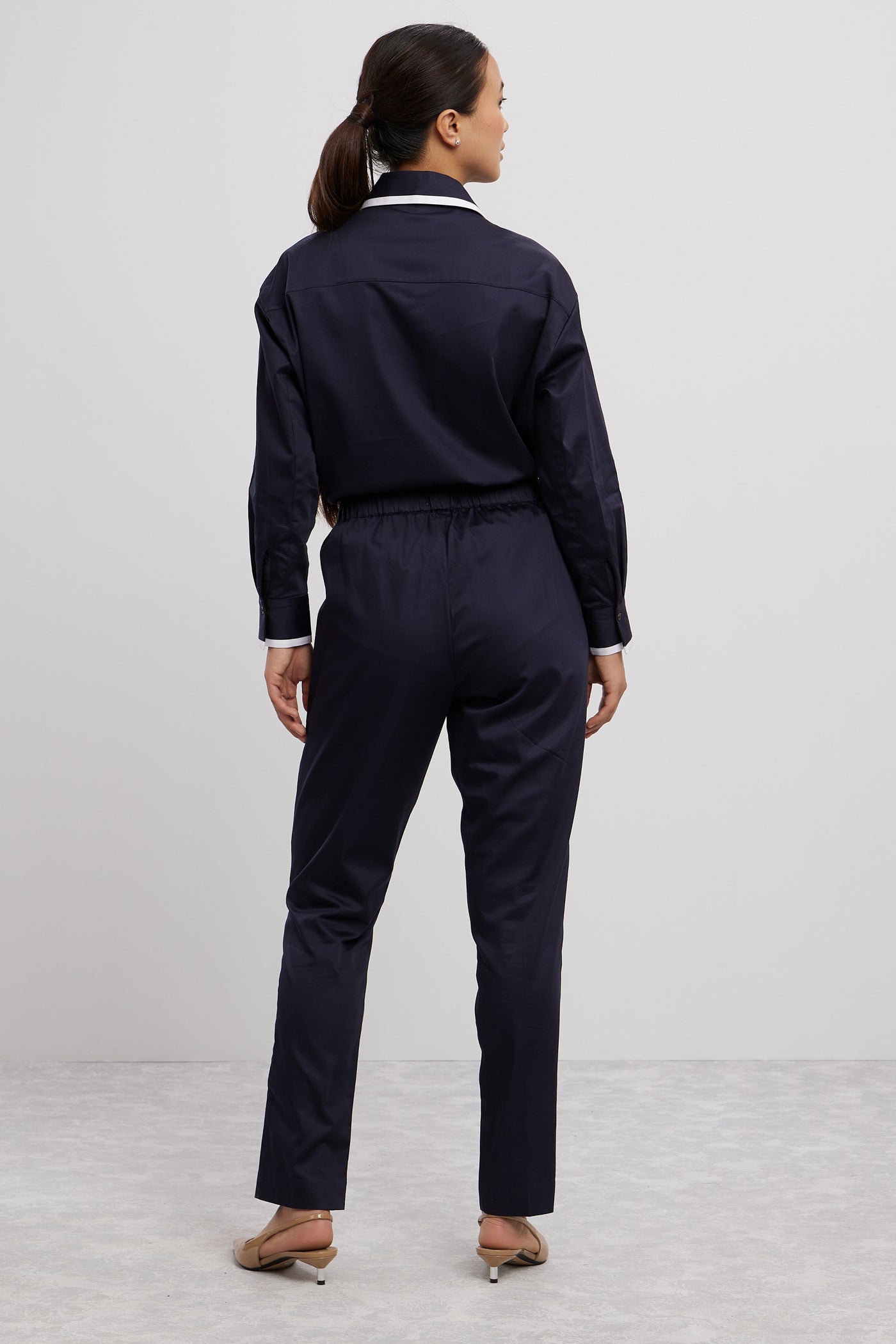 Pallavi Swadi Navy Tuxedo Pant Set indian designer wear online shopping melange singapore