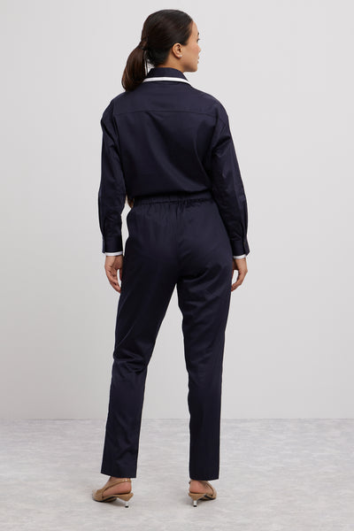 Pallavi Swadi Navy Tuxedo Pant Set indian designer wear online shopping melange singapore