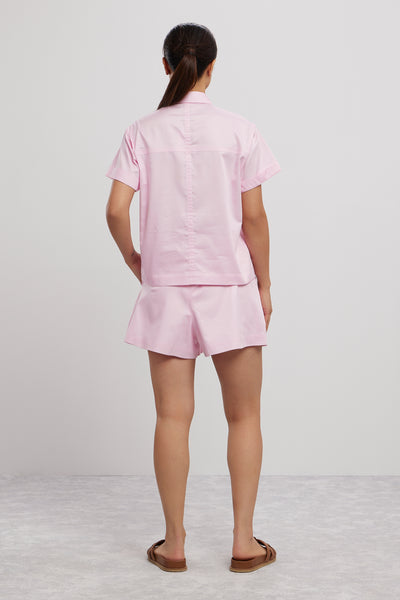 Pallavi Swadi Pink Pastel Crop Shorts Set indian designer wear online shopping melange singapore