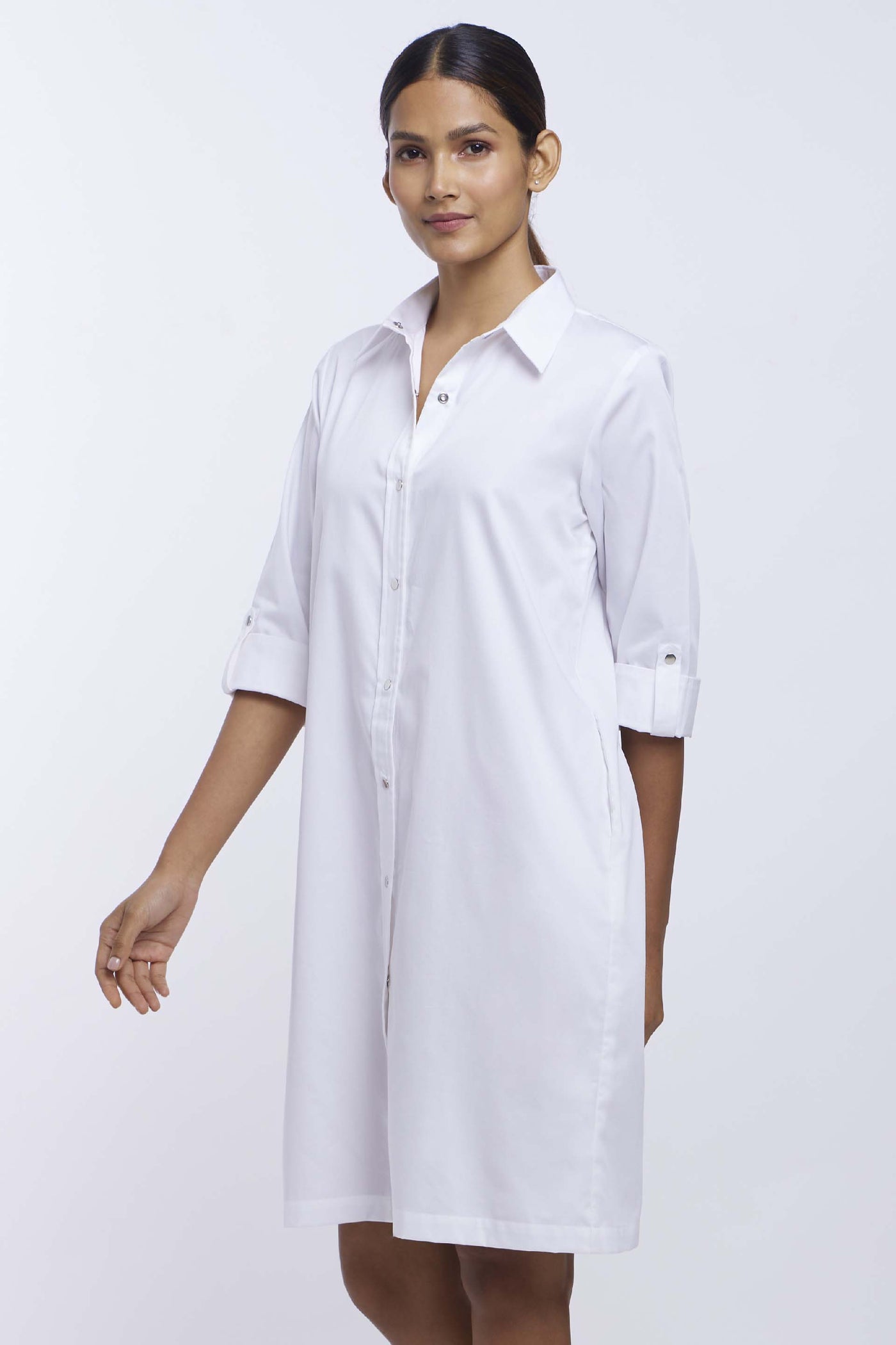 Pallavi Swadi White Shirt Dress indian designer online shopping melange singapore