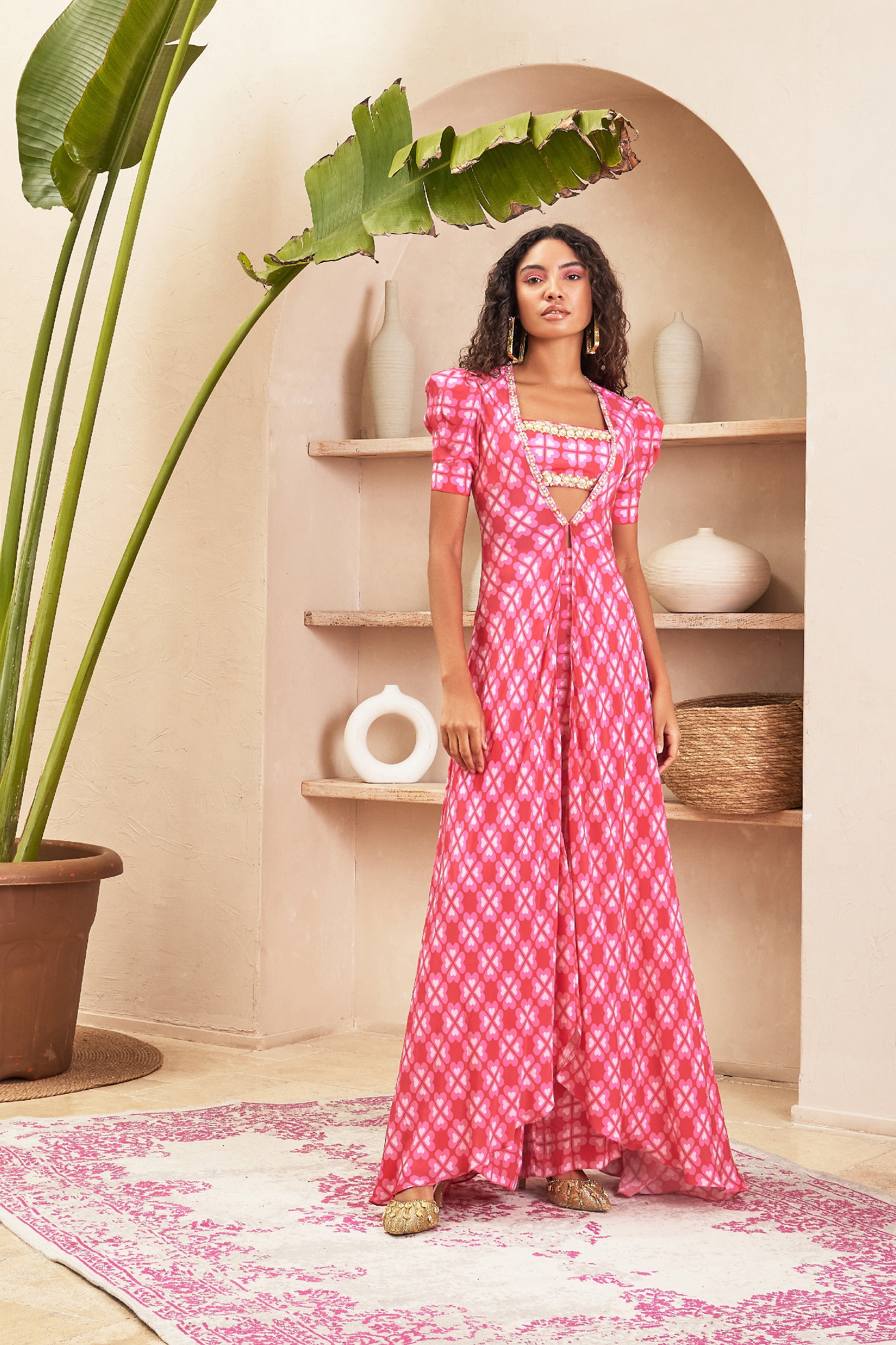 Audrey Pink Jacket Set – Melange Singapore