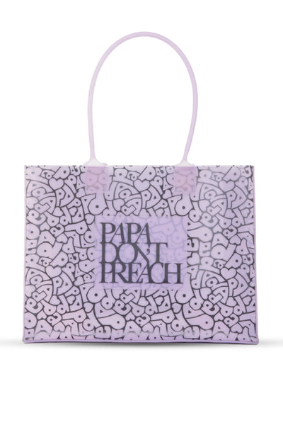 Papa Dont Preach Accessories Driving Me Crazy Jelly Tote Bag Black indian designer wear online shopping melange singapore