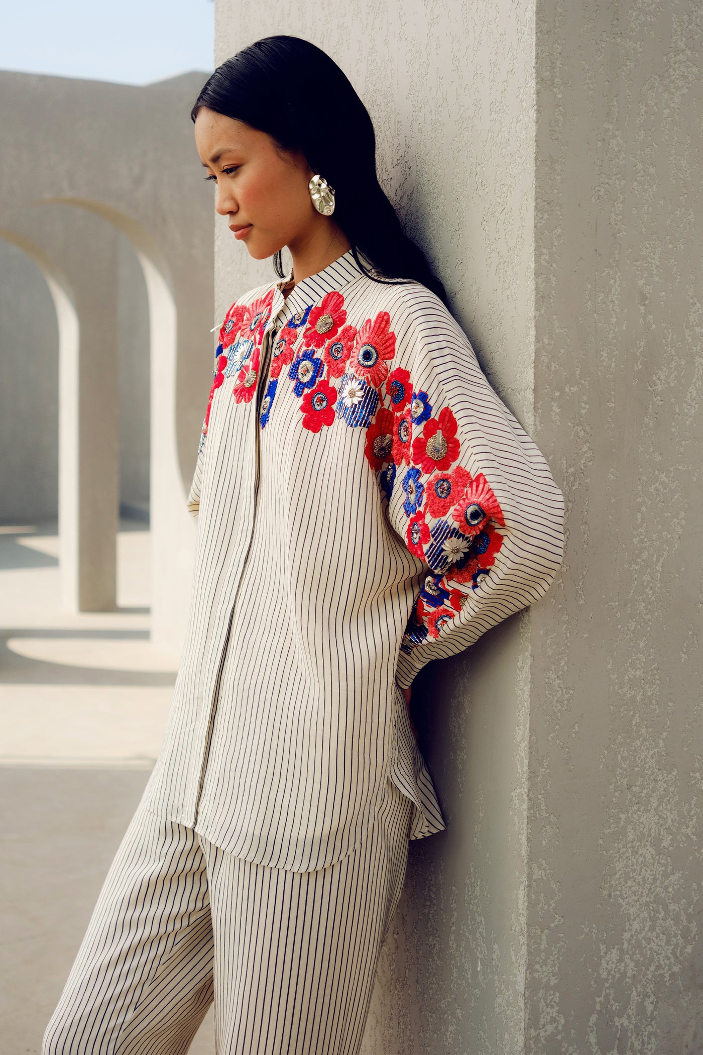 Pooja Rajgarhia Gupta Chloe Kimono Shirt indian designer wear online shopping melange singapore
