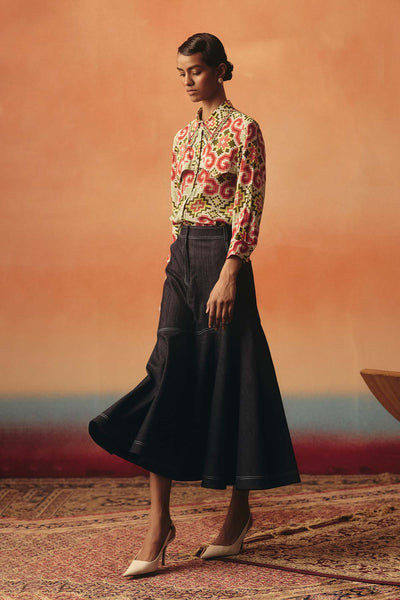 Pooja Rajgarhia Gupta Dhara Skirt Shirt indian designer wear online shopping melange singapore 
