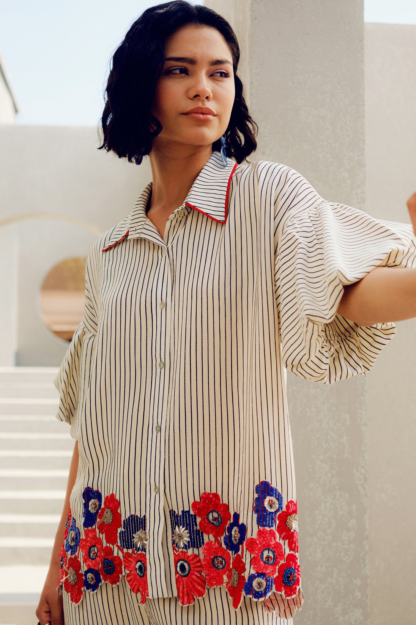 Pooja Rajgarhia Gupta Elise Shirt indian designer wear online shopping melange singapore