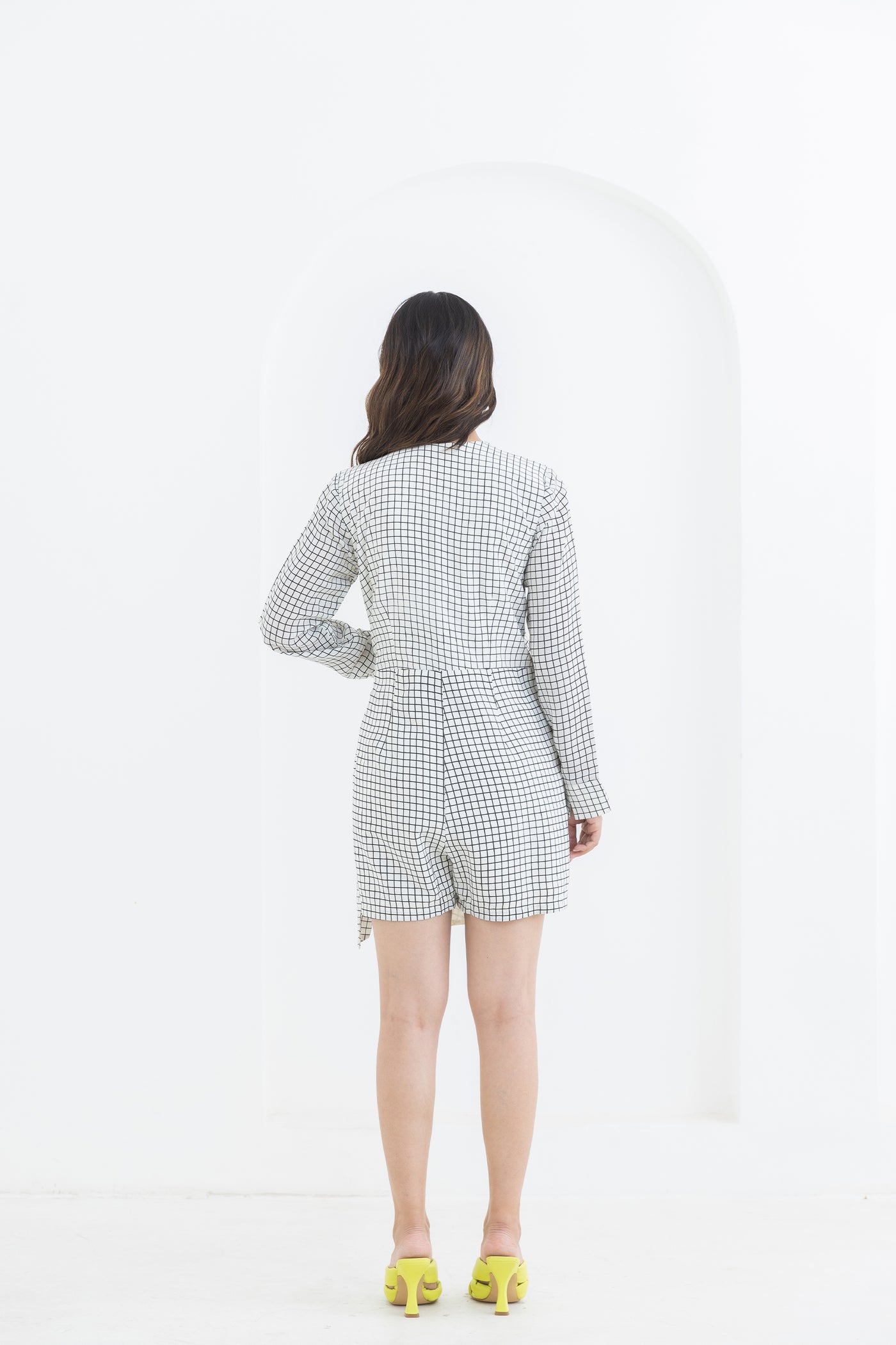 Pooja Rajgarhia Gupta Grid Jumpsuit indian designer wear online shopping melange singapore