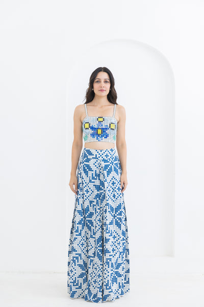 Pooja Rajgarhia Gupta Matrix Box Pleat indian designer wear online shopping melange singapore