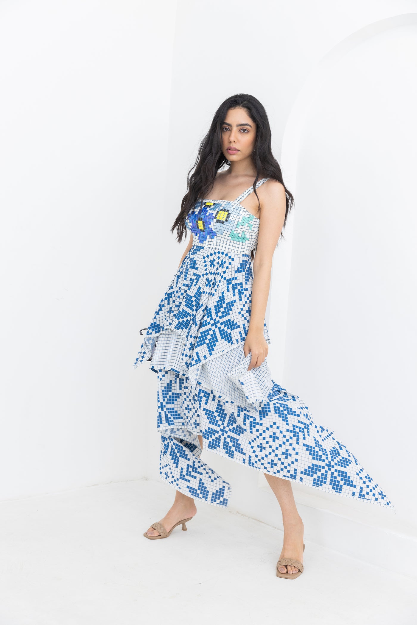 Pooja Rajgarhia Gupta Matrix Dress indian designer wear online shopping melange singapore