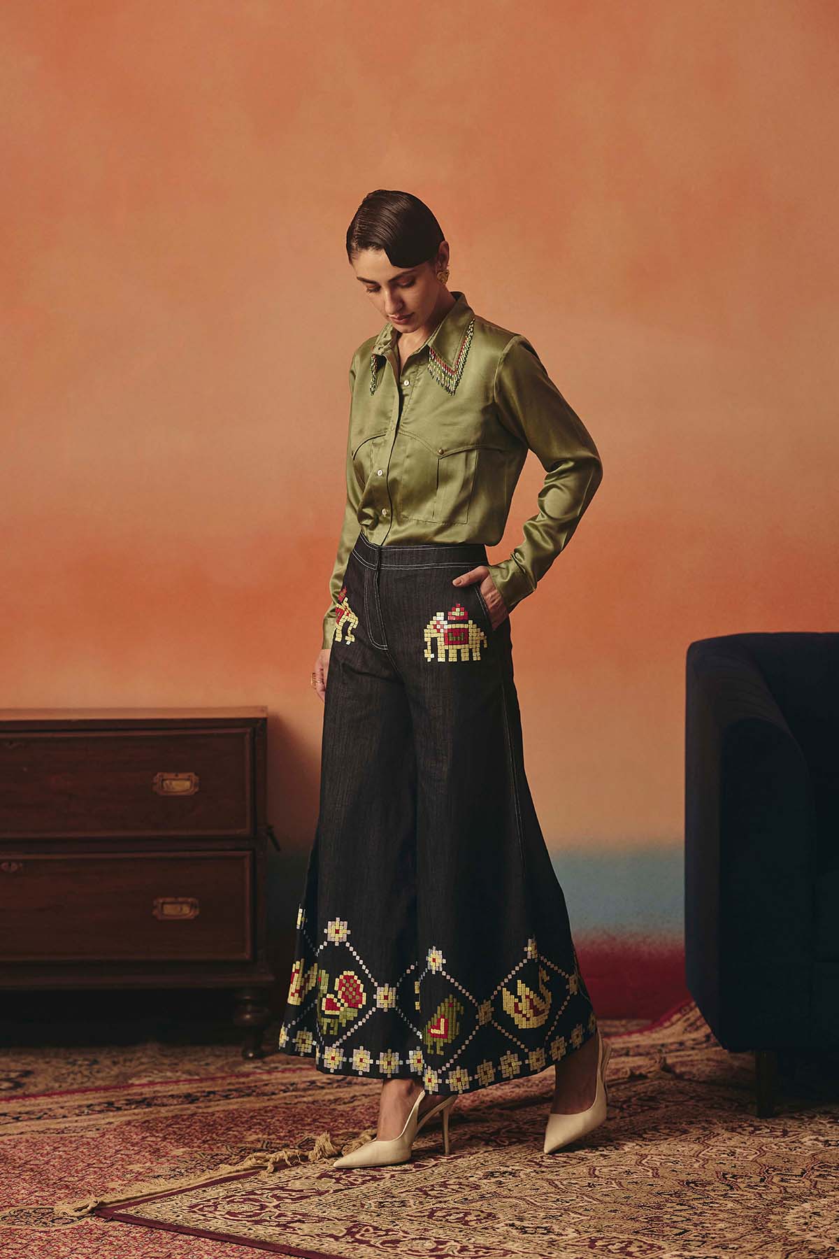 Pooja Rajgarhia Gupta Mithu Pants indian designer wear online shopping melange singapore 