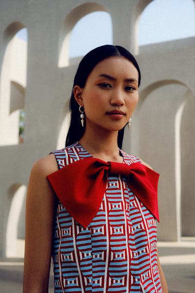 Pooja Rajgarhia Gupta Red Claire Jacket Set indian designer wear online shopping melange singapore